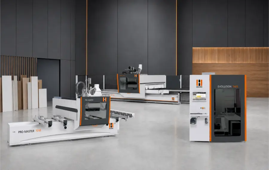 CNC за дрво HOLZ-HER EVOLUTION 7405, PRO-MASTER 7018 и DYNESTIC 7535